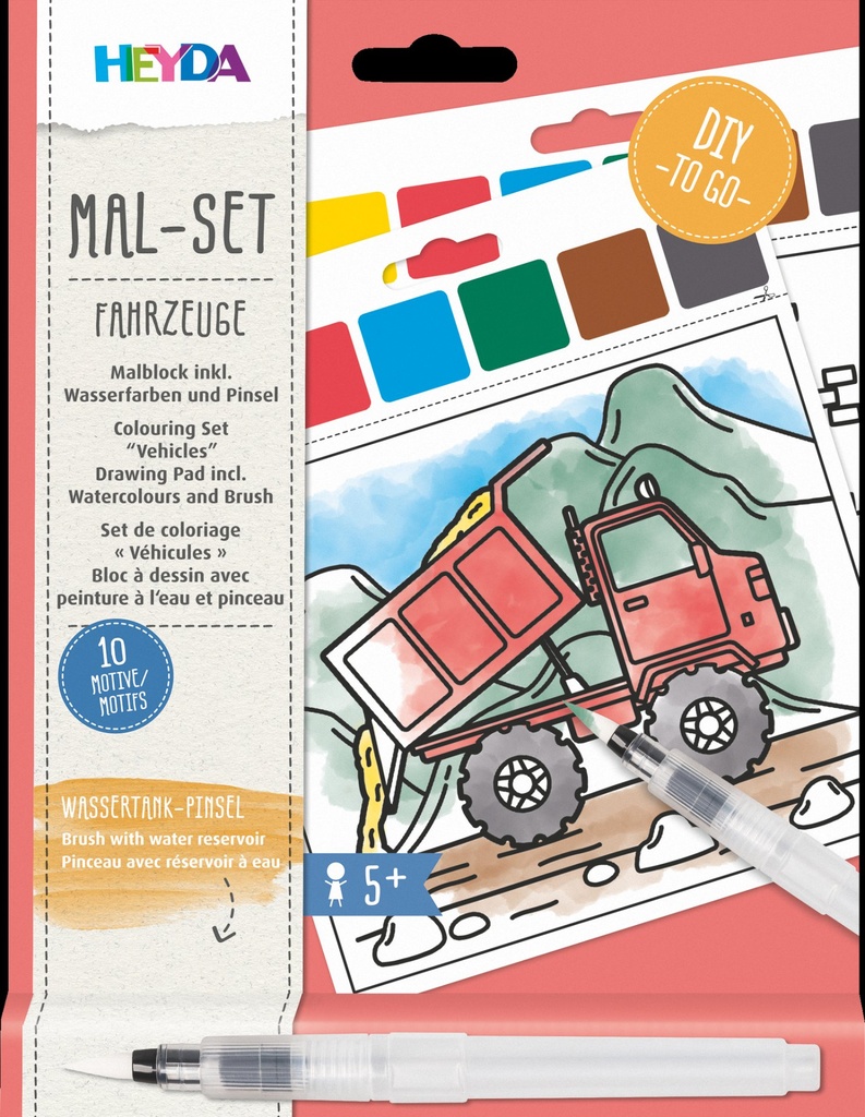 [4005329158377] Wasserfarben Mal Set Fahrzeuge