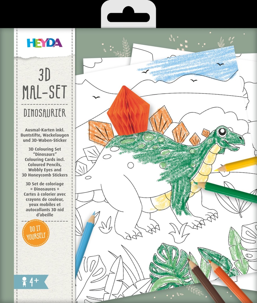 3D Mal Set Dinos