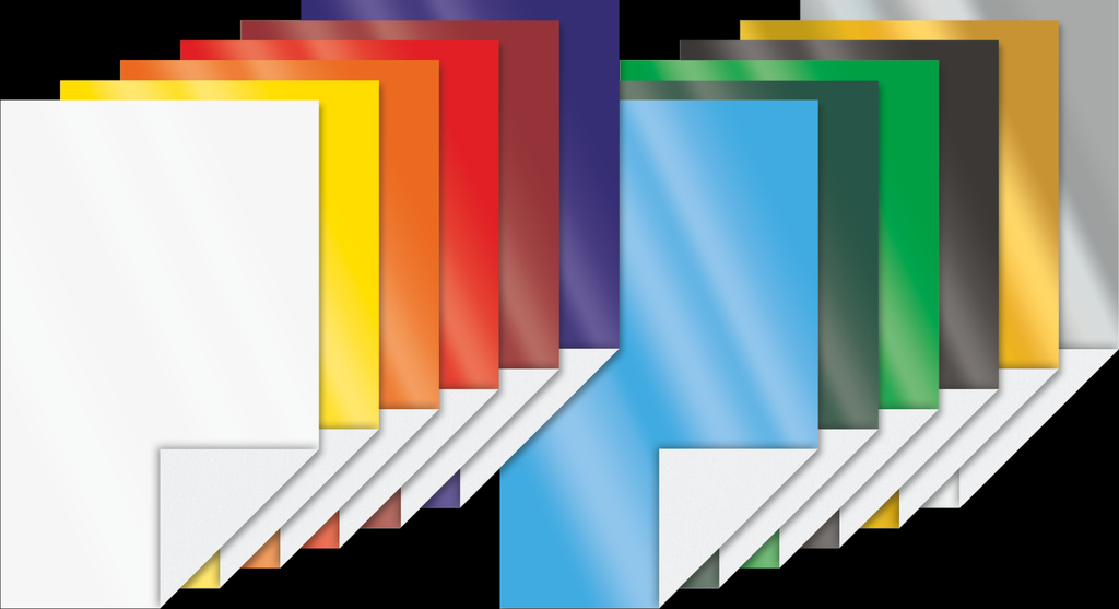 Bastelmappe A4 Glanzpapier 80g sort