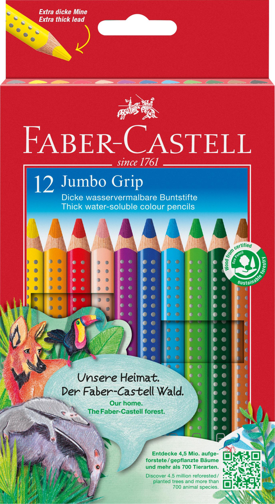 Buntstift Jumbo Grip 12er-Kartonetui