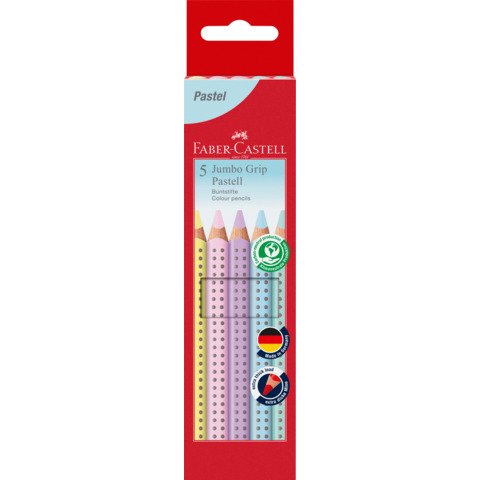 [4005401109914] Buntstift Jumbo Grip Pastell 5er-Etui