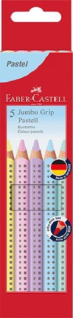 [4005401109914] Buntstift Jumbo Grip Pastell 5er-Etui