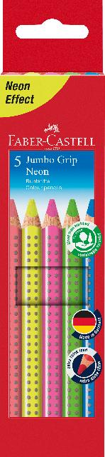 Buntstift Jumbo Grip Neon 5er-Etui