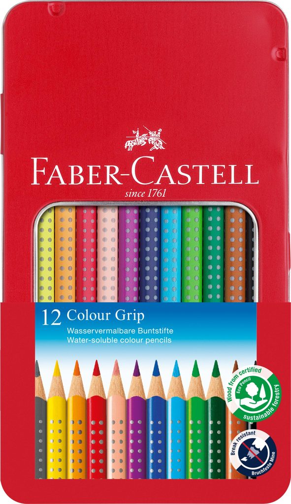 Buntstift Colour Grip 12er-Metalletui