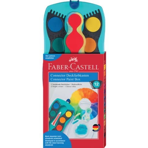 [4005401250036] Farbkasten Connector 12 Farben türkis