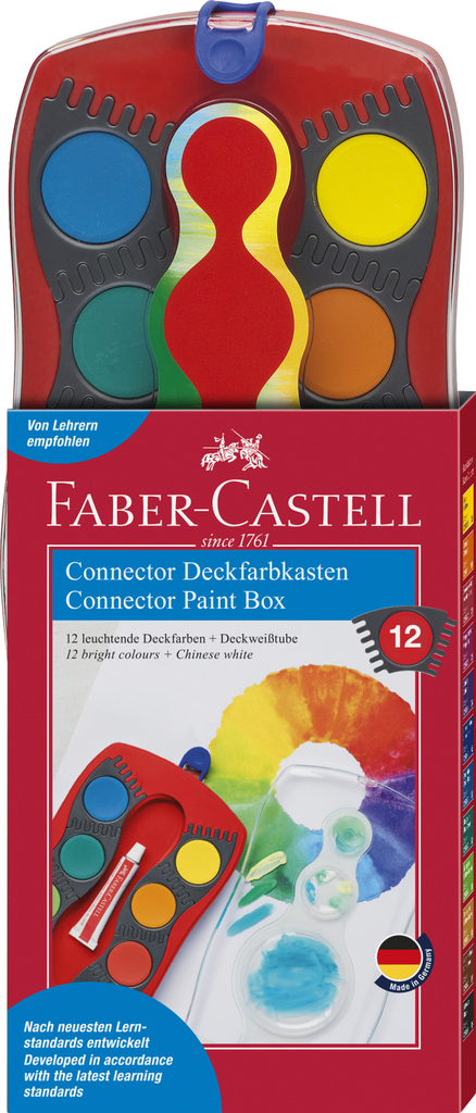 Farbkasten Connector 12 Farben rot
