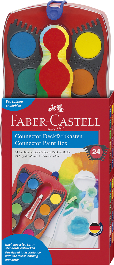 Farbkasten Connector 24 Farben rot