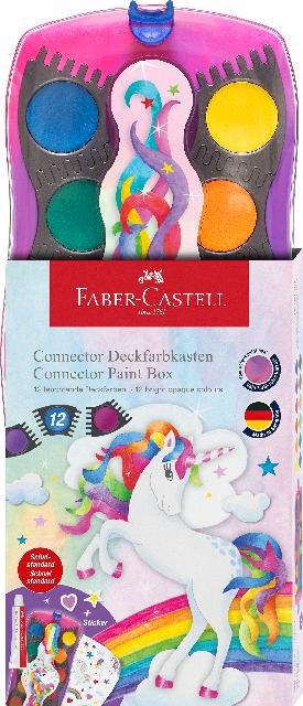 Farbkasten Connector 12 Einhorn Deckweiß