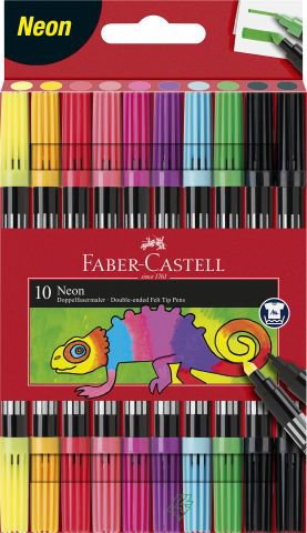 [4005401511090] Doppelfasermaler 10er Etui neon