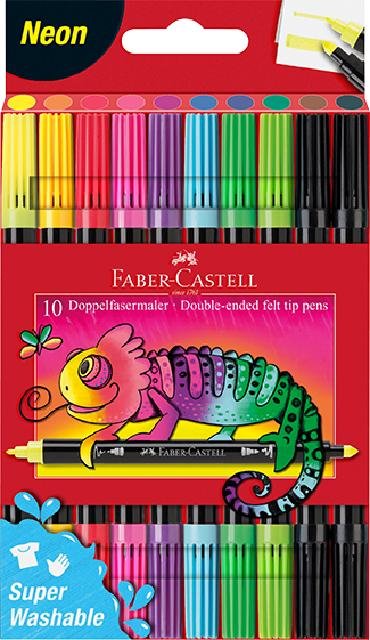 [4005401511090] Doppelfasermaler 10er Etui neon