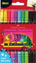 Doppelfasermaler 10er Etui neon