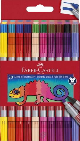 Doppelfasermaler 20er Etui