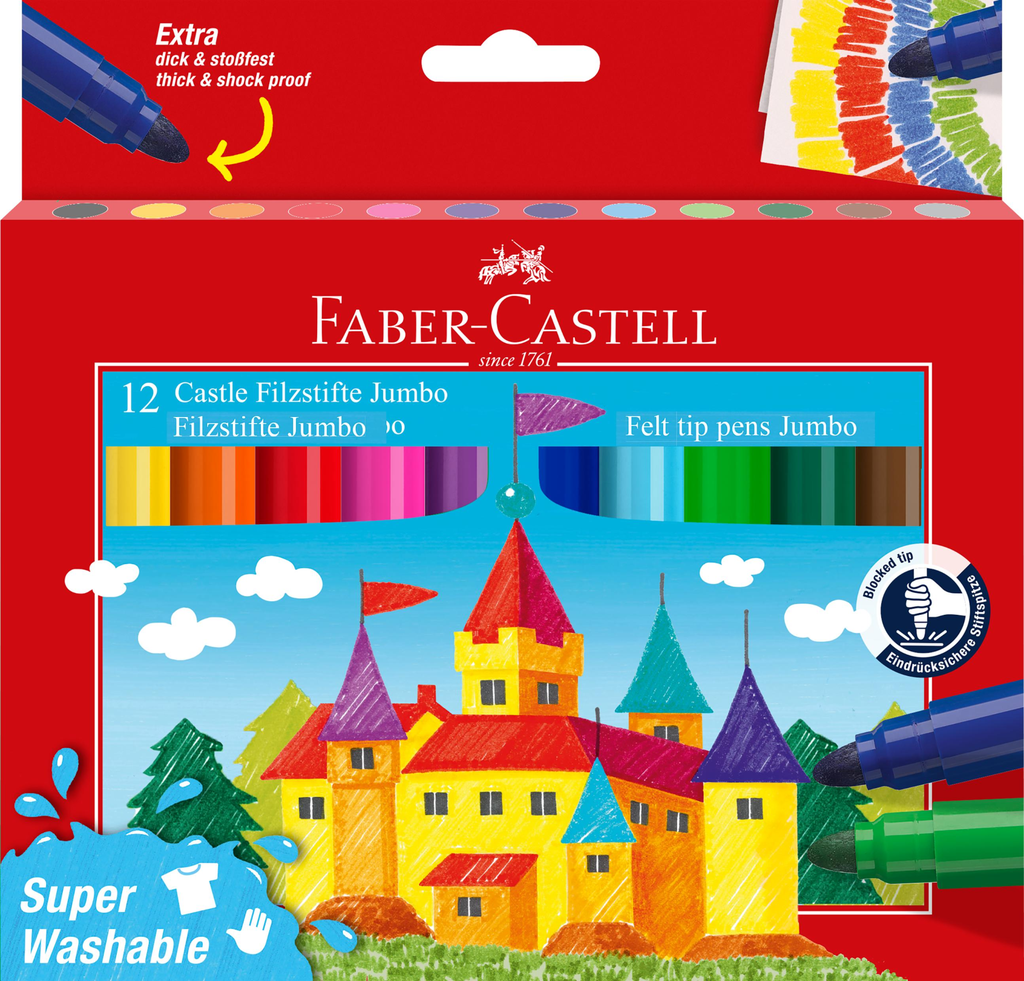 Filzstift Jumbo Super Washable 12er
