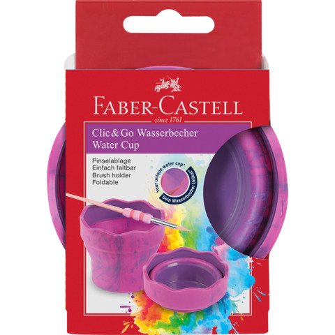 [4005401815273] Wasserbecher Clic&Go pink marble