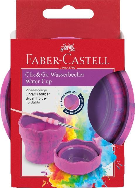 Wasserbecher Clic&Go pink marble