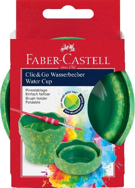 Wasserbecher Clic&Go grün marble
