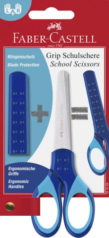 Schulschere Grip blau