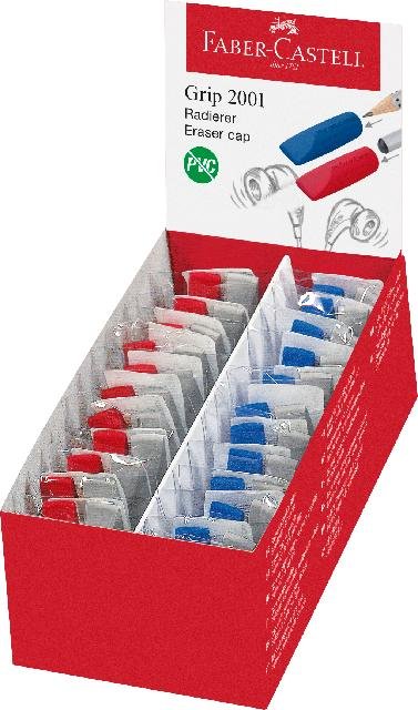 Rad. Grip 2001 eraser cap grau/rot/blau