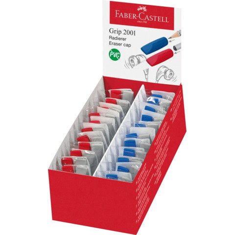 [4005401870012] Rad. Grip 2001 eraser cap grau/rot/blau