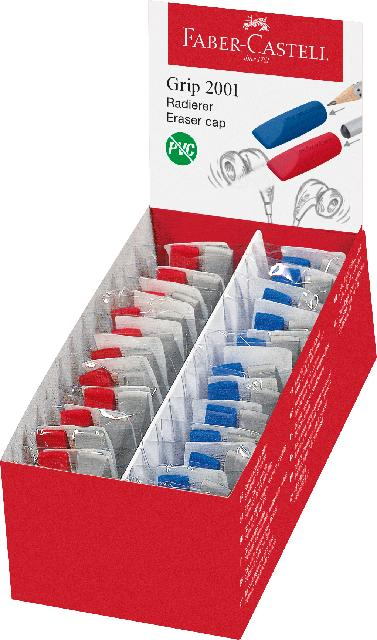 Rad. Grip 2001 eraser cap grau/rot/blau