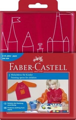 Malschürze für Kinder Farbe rot/orange