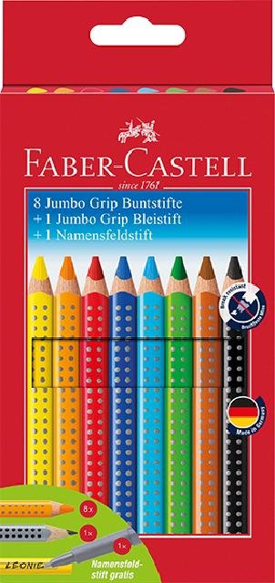Buntstift Jumbo Grip Promotionetui 8+1+1