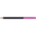 Bleistift Jumbo Grip Two Tone sw/pink