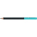 Bleistift Jumbo Grip Two Tone sw/türkis