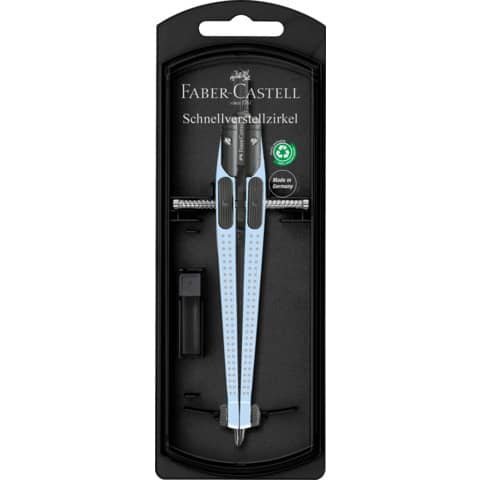 [4005405744746] Zirkel Schnellverstellz. Grip sky blue