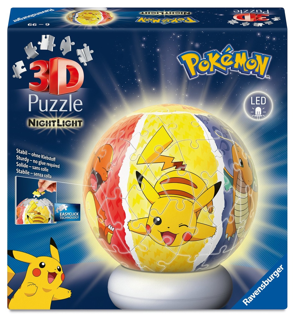 [4005555080534] Puzzle-Ball Nachtlicht Pokemo