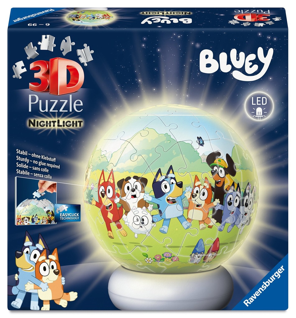 [4005555080602] Puzzle-Ball Nachtlicht Bluey