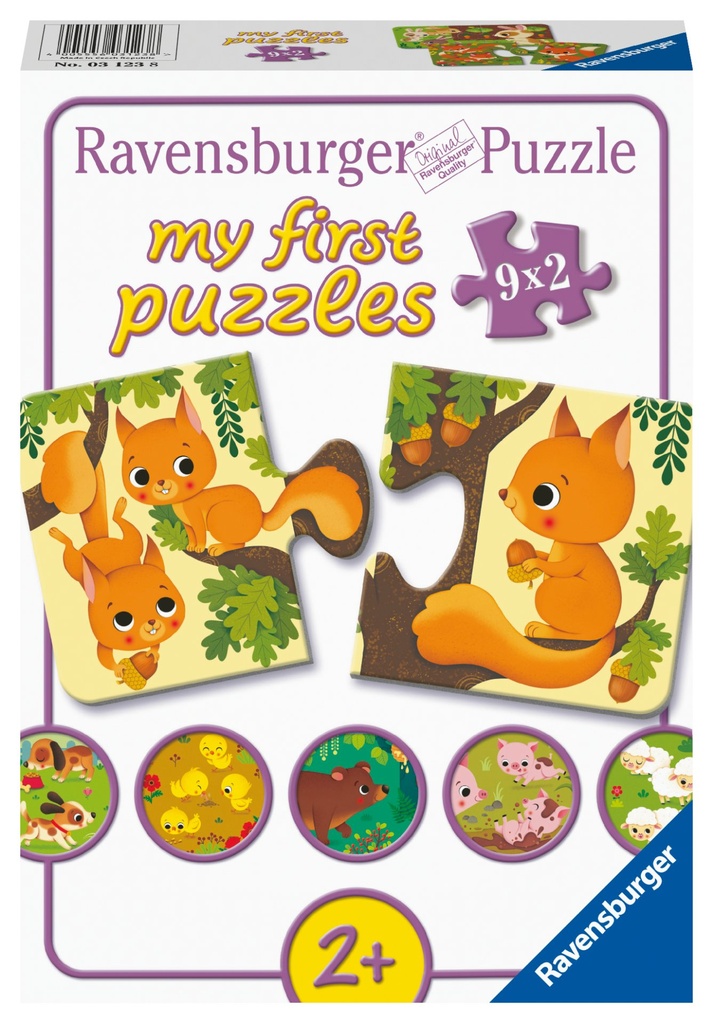 Tiere und ihre Kinder 9x2