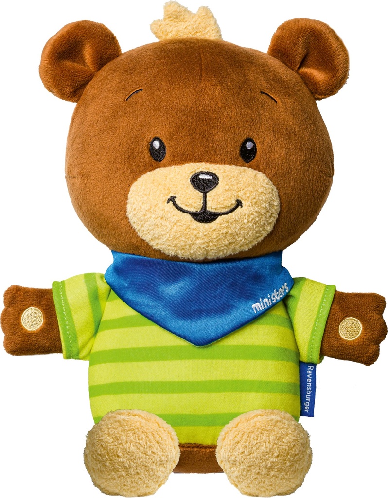 [4005556045600] Ravensburger ministeps 4560 Kuschelbär Butz, schmuseweiches Kuscheltier zum Spielen, Schlafen und Liebhaben, 25 cm, Baby Spielzeug ab 0 Monate