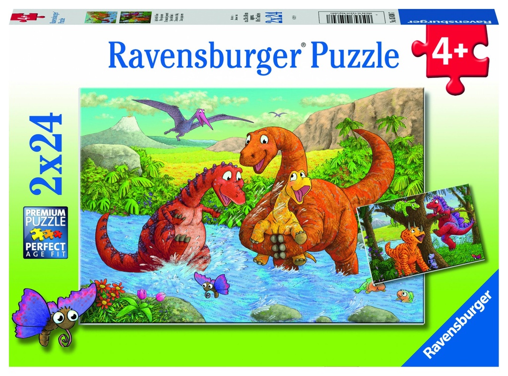 Spielende Dinos 2x2