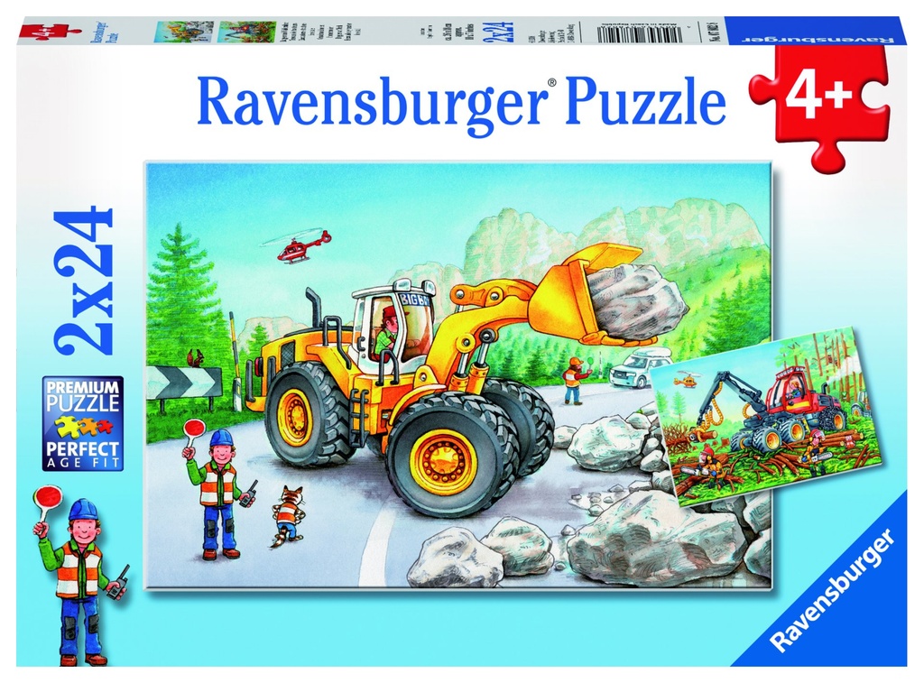 Bagger und Waldtraktor 2x2