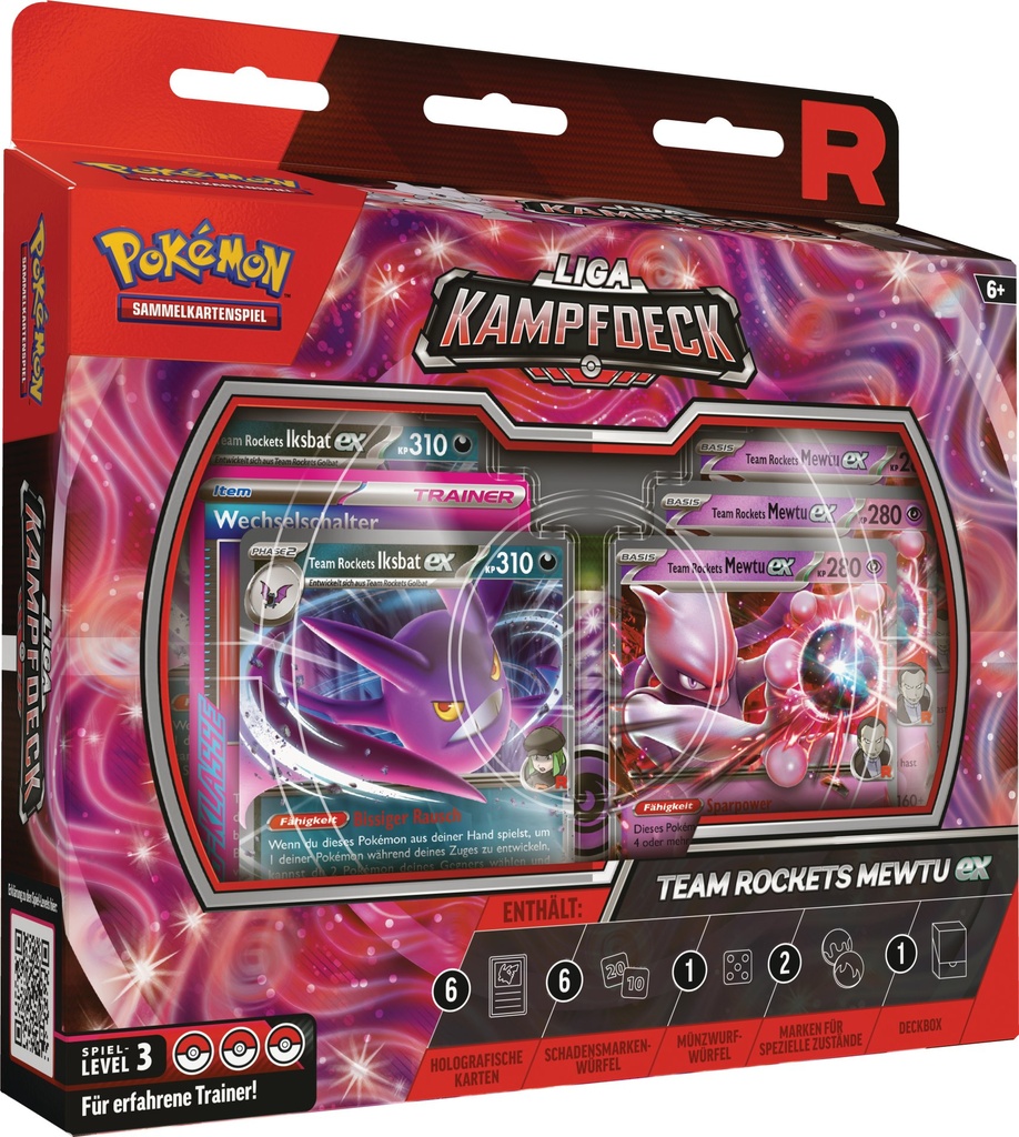 Pokemon Liga Kampfdeck Team Rockets Mewtu EX (Deutsch)