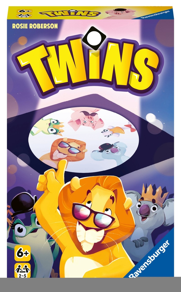 [4005556209606] Ravensburger 20960 - Twins -  Karten-Reaktionsspiel,  Spiel für Kinder und Familien ab 6 Jahren -  Gesellschaftspiel geeignet für 2-5 Spieler