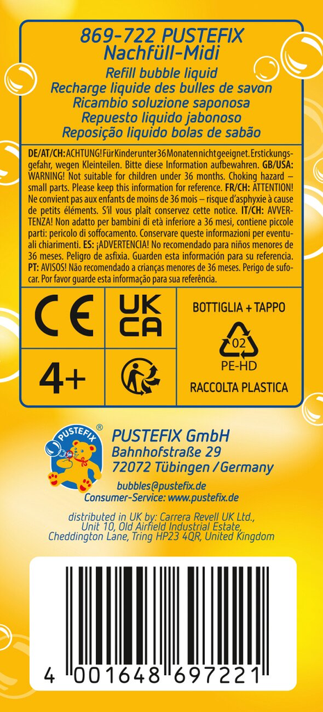 PUSTEFIX - PUSTEFIX Nachfüllflasche Midi 500ml