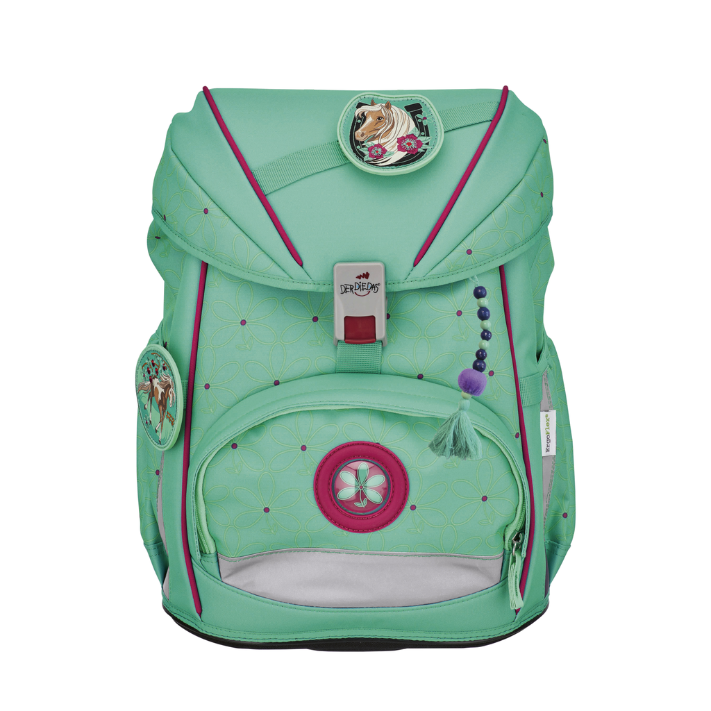 DerDieDas ErgoFlex Peppermint Pony Schulrucksack Set 5tlg. Neu