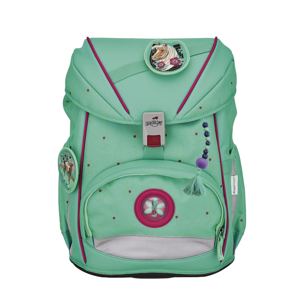 DerDieDas ErgoFlex Peppermint Pony Schulrucksack Set 5tlg. Neu