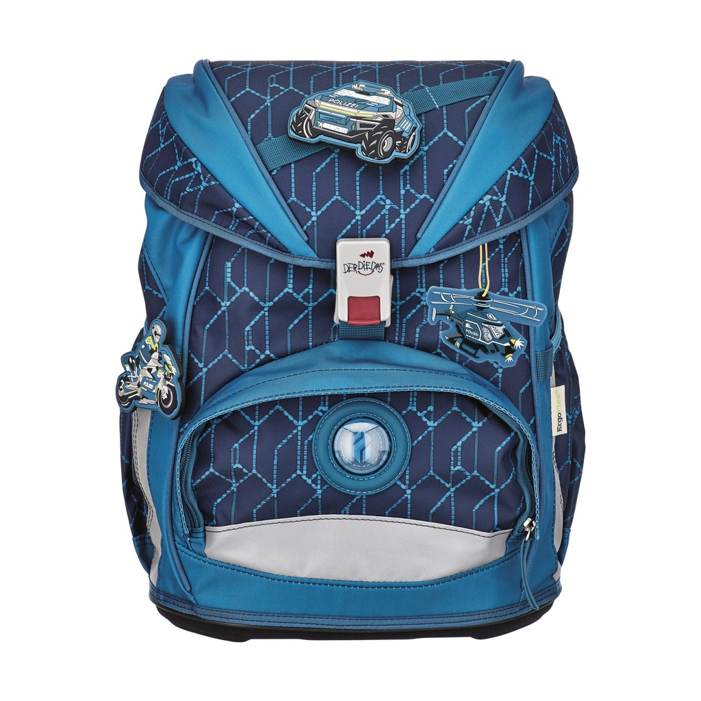 DerDieDas ErgoFlex Schulrucksack-Set 5tlg Design - Blue Speed