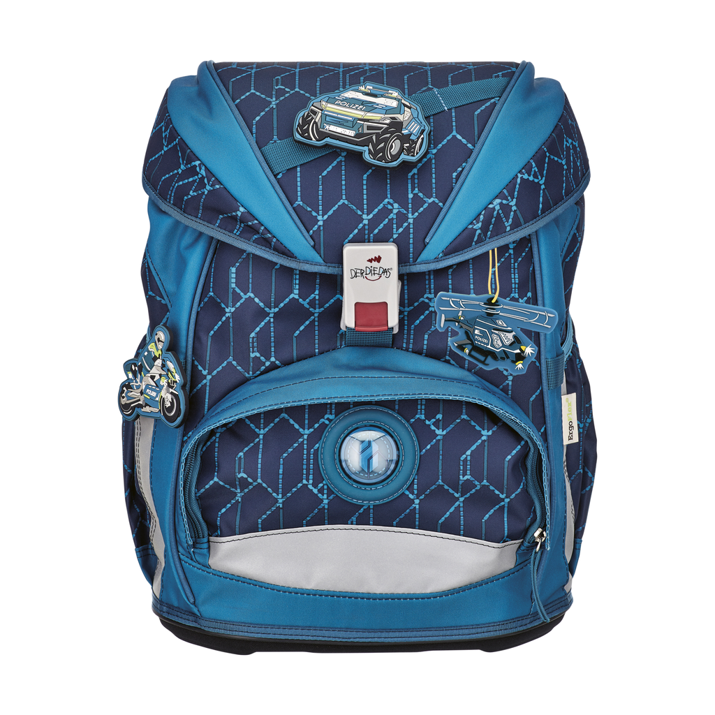 DerDieDas ErgoFlex Schulrucksack-Set 5tlg Design - Blue Speed