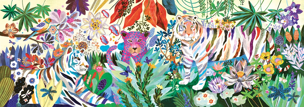 Puzzle Gallery:  Rainbow Tigers - 1000 Teile