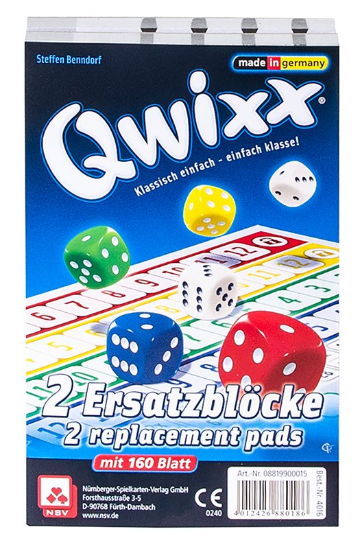 QWIXX - DAS ORIGINAL - ERSATZBLÖCKE