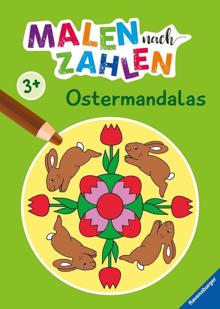 [9783473489909] Ravensburger Malen nach Zahlen ab 3 Jahren Ostermandalas - 24 Motive - Malheft für Kinder - Nummerierte Ausmalfelder