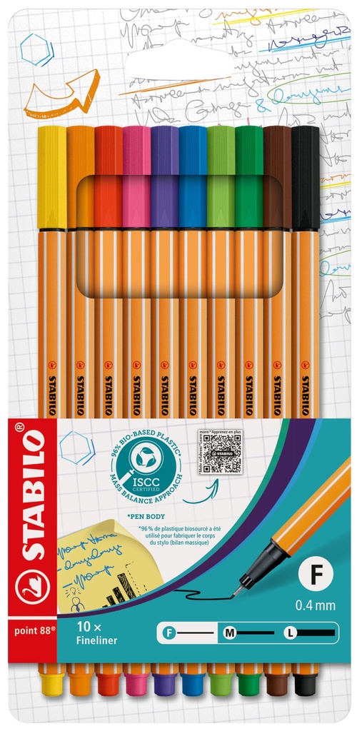 STABILO point 88 10er Etui Karton o. S.