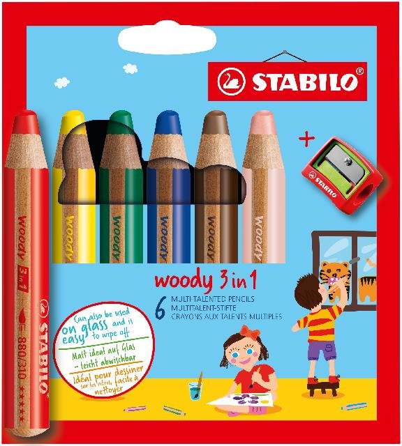 [4006381346900] STABILO woody 3in1 6er ET/Spitzer