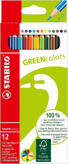 [4006381366076] STABILO GREENcolors 12er Etui