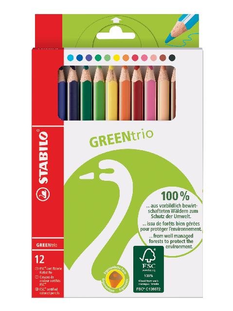 [4006381401029] STABILO GREENtrio 12er Etui