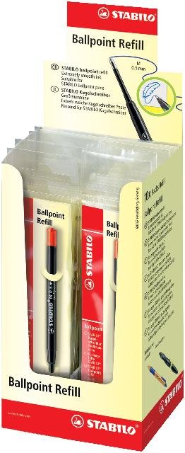 STABILO ballpoint refill rot